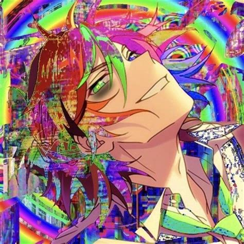 Glitchcore Anime Boy