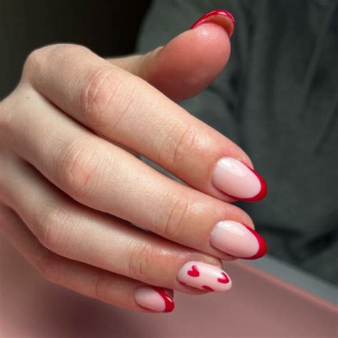 17 Red French Tip Nails: Short Designs That Actually Look Cool - Nail ...