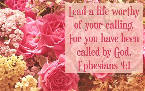 Ephesians 4.1 - His Dearly Loved Daughter Ministries