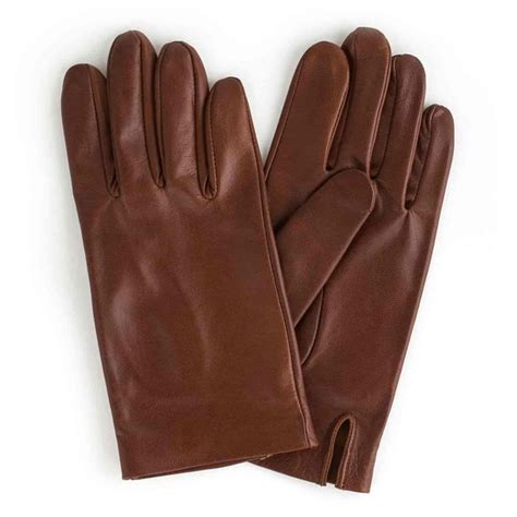 Перчатки мужские из кожи премиум-класса GlovesUA мод.90-укр, Коньяк р ...