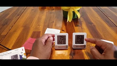 ThermoPro TP49 2 Pieces Digital Hygrometer Indoor Thermometer - YouTube