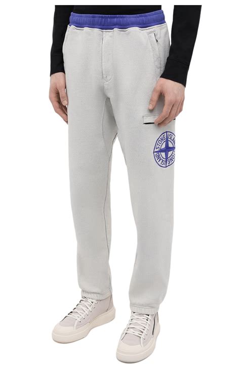 Мужские светло-серые джоггеры STONE ISLAND купить в интернет-магазине ...