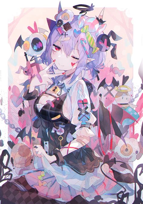 umemaro bandaid pointy ears see through skirt lift tail wings | #676197