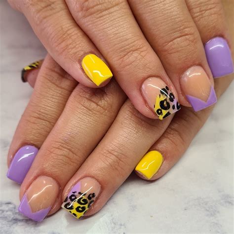 Purple and Yellow Nail Designs: 40+ Designs to Try this Month - Nail ...