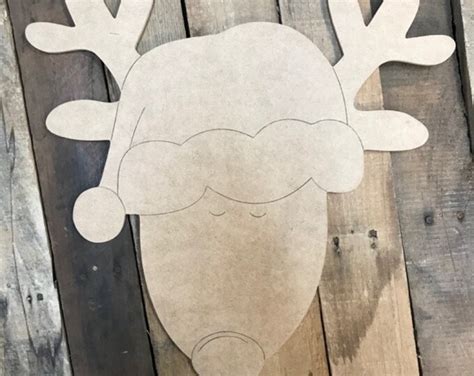 Reindeer, Deer Head Christmas Holiday Winter Art Project Cutout ...