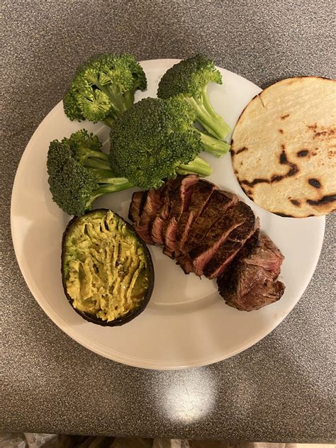 I started a diet not so long ago, this is my dinner. The filet mignon