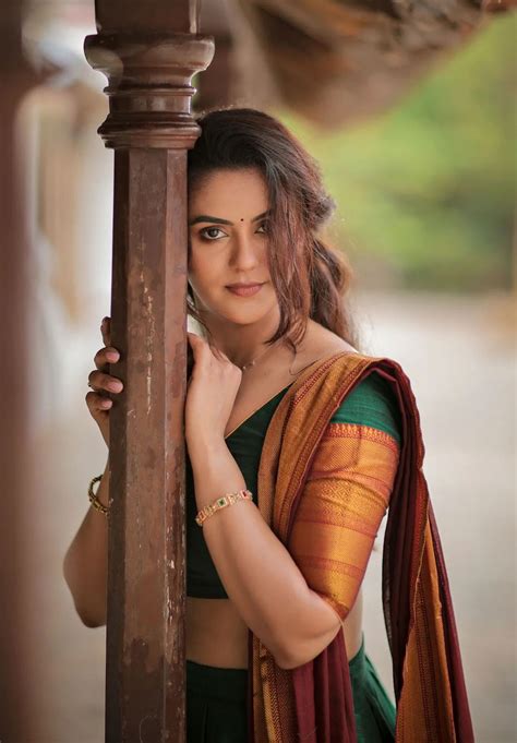 chaitra reddy  onam lehanga  south indian actress