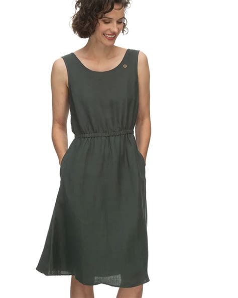 Ragwear Itza Organic dress Dark Green - Moana Six
