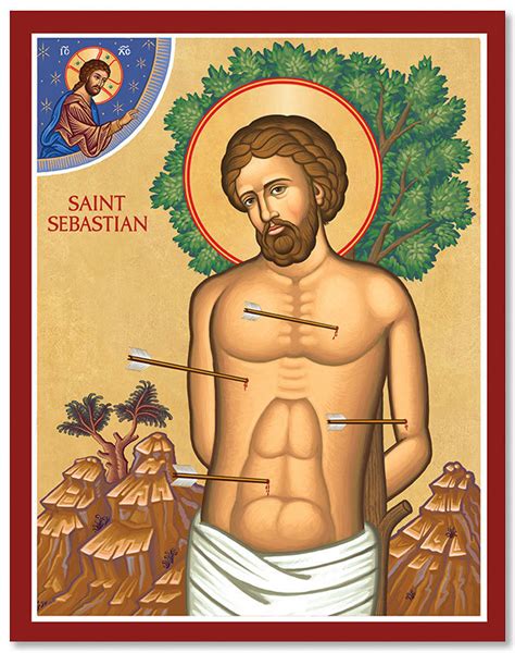 Men Saints: Saint Sebastian Icon | Monastery Icons