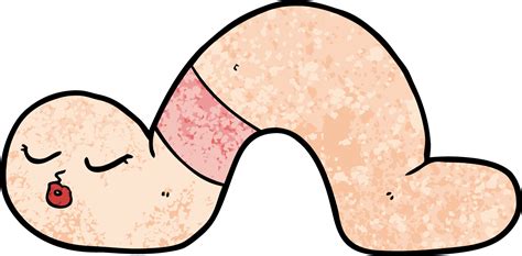 Vector cartoon worm 12481409 Vector Art at Vecteezy
