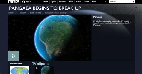 BBC Earth, “Pangea Begins to Break Up” – CENTRAL :: P A N G E A