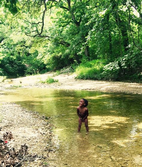 Skinny Dipping in the creek