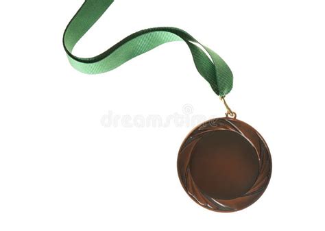 Bronze Medal Isolated. Space for Design Stock Image - Image of ribbon ...