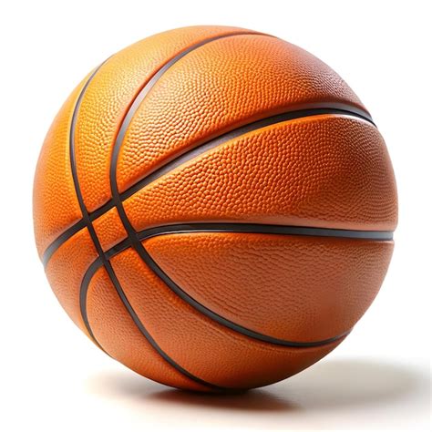 basketball  white background premium ai generated image