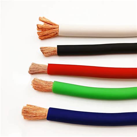 0ga 2ga 4ga Soft Power Cable Flexible Power Auto Battery Cable - Buy ...