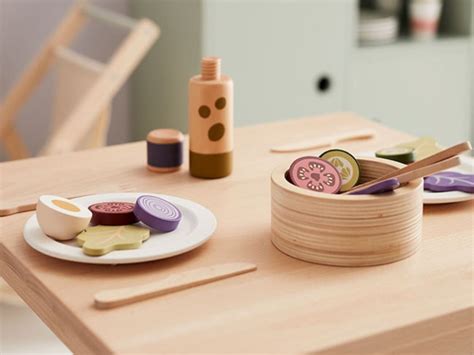 Drevený detský set na prípravu šalátu | ELIS DESIGN