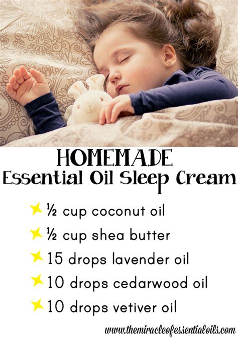 Homemade Essential Oil Sleep Cream - The Miracle of Essential Oils