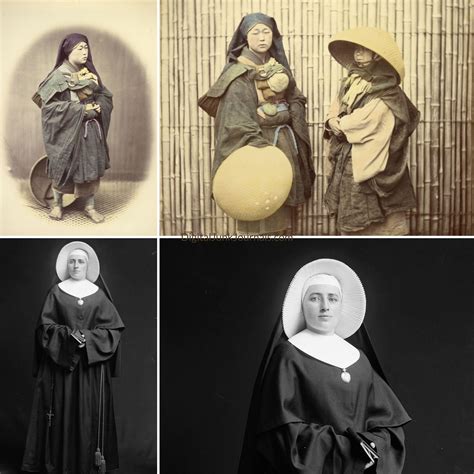 Set of 16 Vintage Photos of Nuns, Catholic Nun Photos, Japanese Nuns