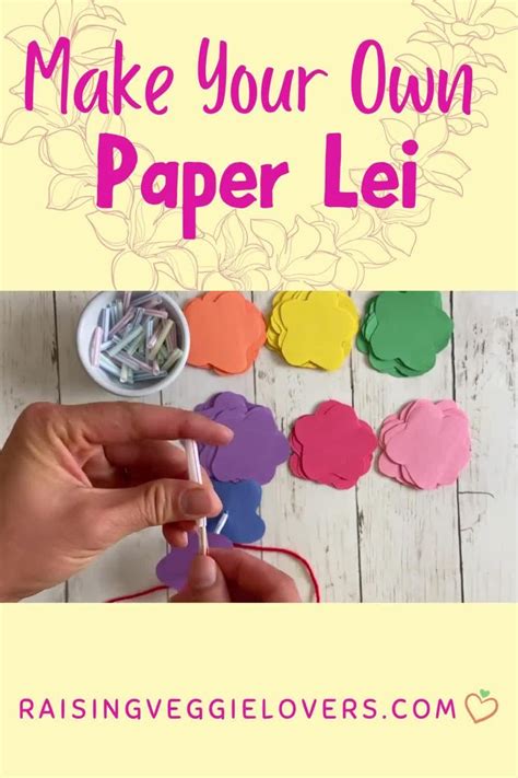 Kids paper lei may day craft – Artofit