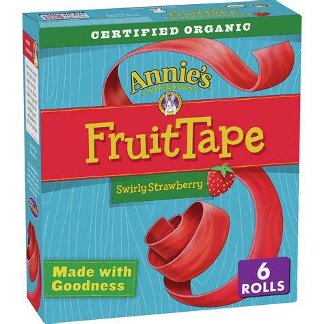 Annie's Organic Kids Lunch Box Snack - Swirly Strawberry Fruit Tape