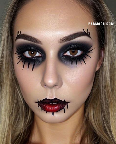 100 Halloween Makeup Looks : Gothic Doll Horror