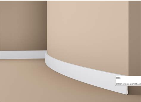 Напольный плинтус FT2 Flex(гибкий) Wallstyl - Edecor
