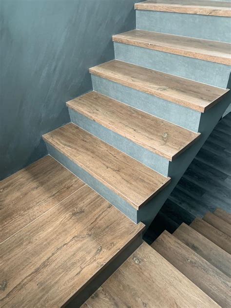 Ступени из керамогранита Step Wood Oak Reserv - Резка.ру