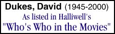 Remembering David Dukes