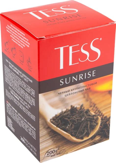 Чай черный Tess Sunrise 200г листовой купить в магазине Доброцен