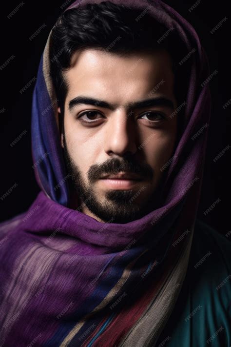 Premium AI Image | cropped shot of a gay muslim man wearing a hijab