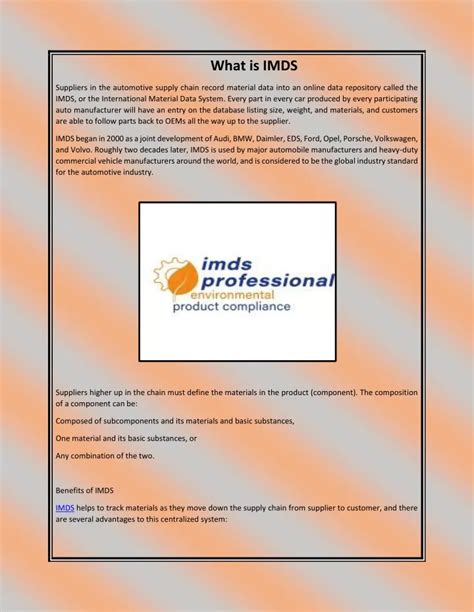 PPT - What is IMDS PowerPoint Presentation, free download - ID:11135240