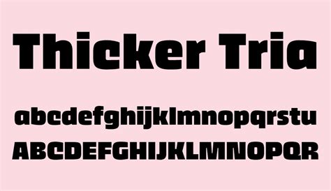 Thicker Black free font