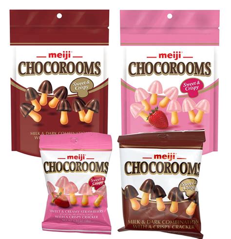 Meiji Chocorooms Crispy Cracker — Snackathon Foods