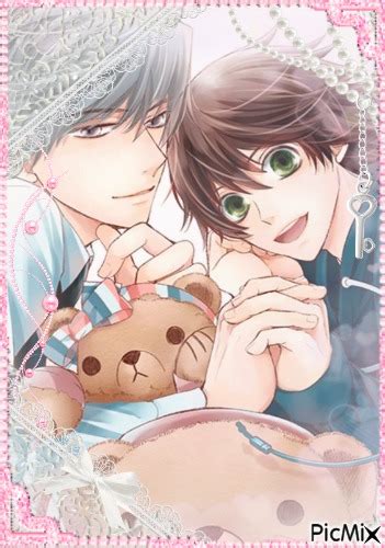 junjou romantica misaki x usagi pink kawaii - Free PNG - PicMix