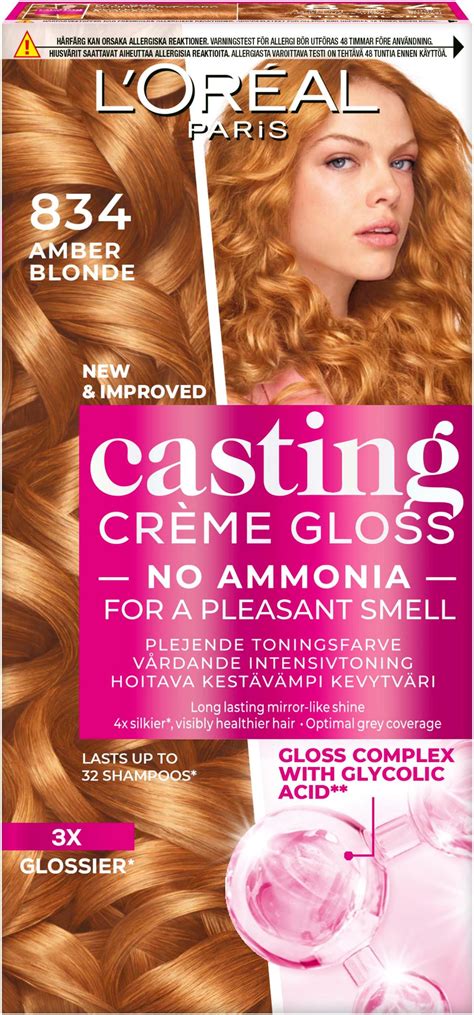Loreal Paris Casting Crème Gloss 834 Amber Blonde | lyko.com