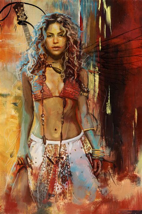 Shakira Painting by Corporate Art Task Force - Fine Art America