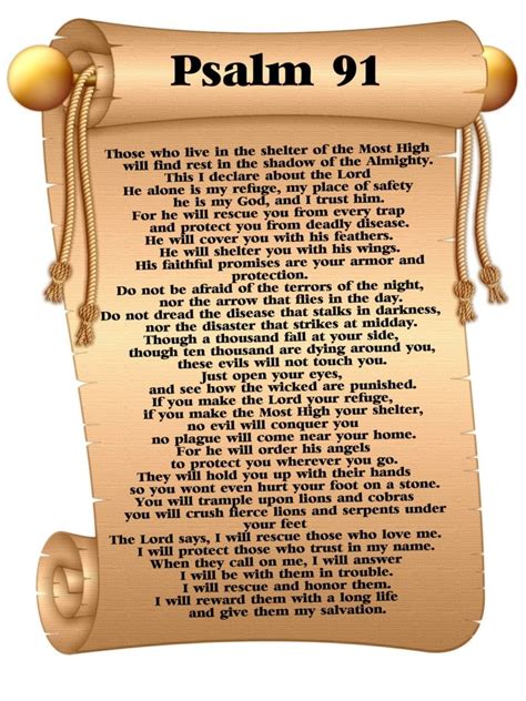 Pin on #1 AMEN | Psalm 91 prayer, Psalms, Psalm 91