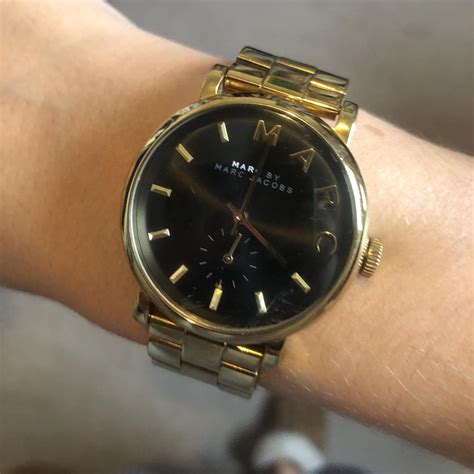 Marc Jacobs Women's Gold Watch | Depop