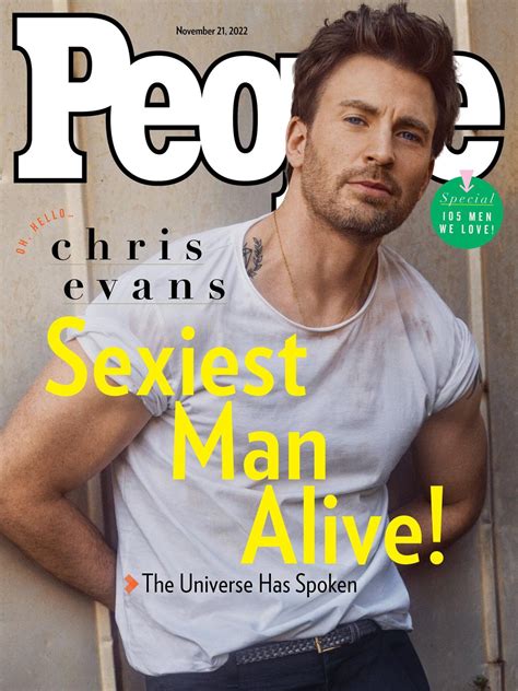 Chris Evans Is PEOPLE's 2022 Sexiest Man Alive: 'My Mom Will Be So Happy'