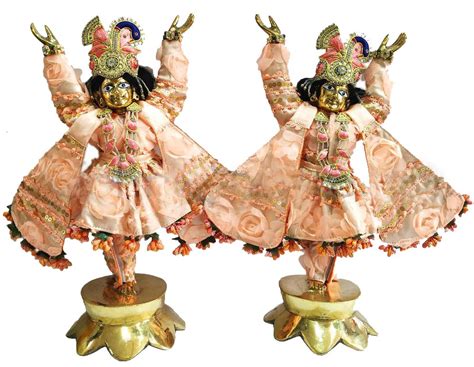 Gaura Nitai Deity Clothes - Flower Embroidery with Sequins - Tapobal ...
