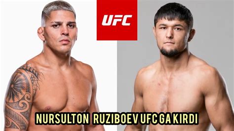 Хушхабар! Нурсултон Рузибоев UFC Билан Шартнома Имзолади - YouTube