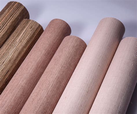 Pale Pink Grasscloth Wallpaper - Oliver Grace Wallpaper