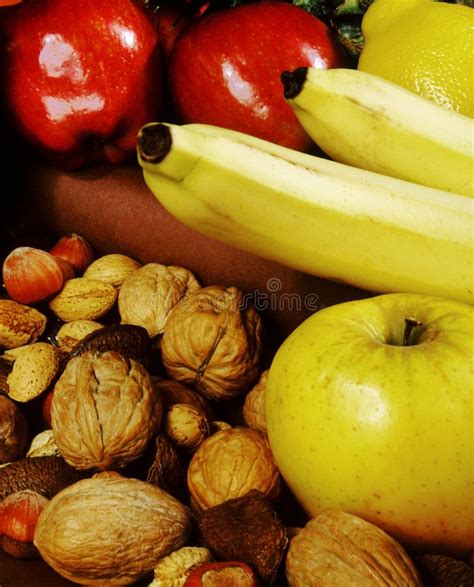 Fruit and nuts stock image. Image of healthy, fresh, almonds - 64959