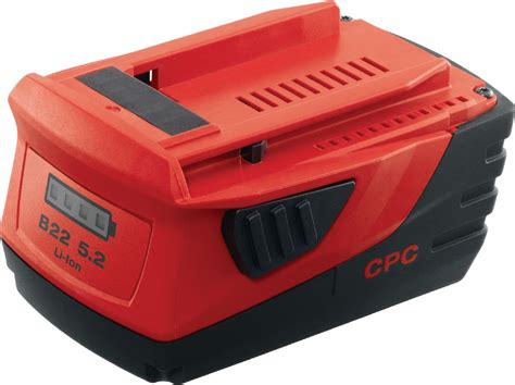 B22 5.2 22V Battery - Batteries, chargers, and power stations - Hilti ...