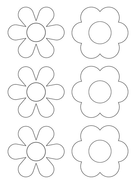 Printable Flower Templates For Kids - Free Printable Download