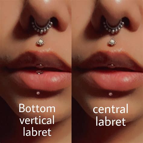 lip piercing types labret