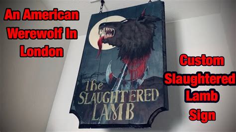 Horror Express Studios: 'The Slaughtered Lamb' Pub Sign from An