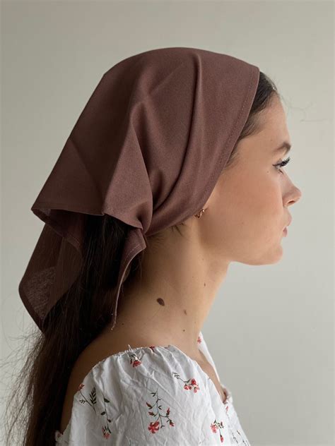 Женская косынка из льна D.Hats мокко - лучшее предложение от интернет ...