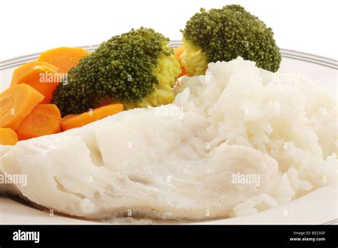 Steamed Fish with Rice and Vegetables Stock Photo - Alamy