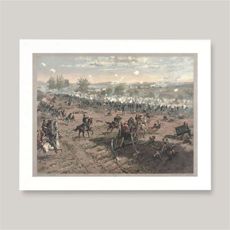 Battle of Gettysburg Art Print, Civil War Paintings | anewall